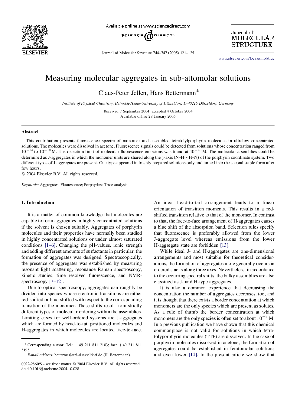 Measuring molecular aggregates in sub-attomolar solutions