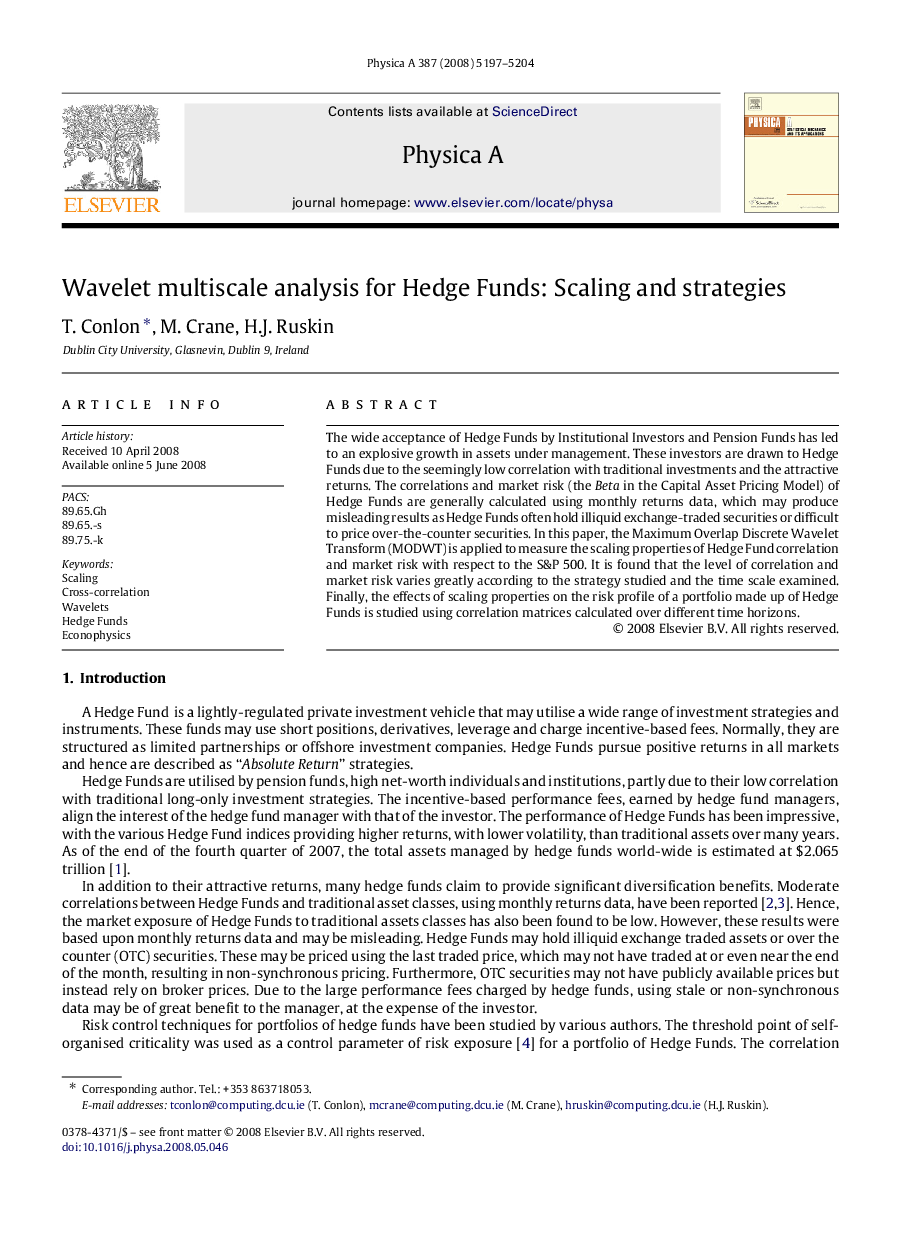 Wavelet multiscale analysis for Hedge Funds: Scaling and strategies