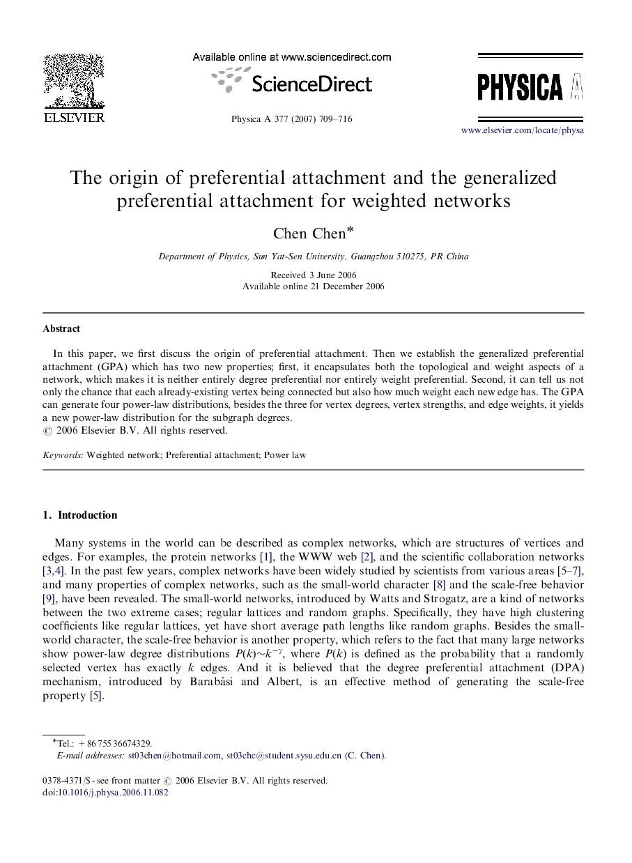 The origin of preferential attachment and the generalized preferential attachment for weighted networks