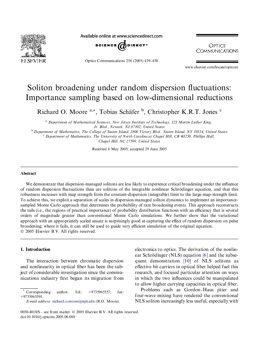 Soliton broadening under random dispersion fluctuations: Importance sampling based on low-dimensional reductions