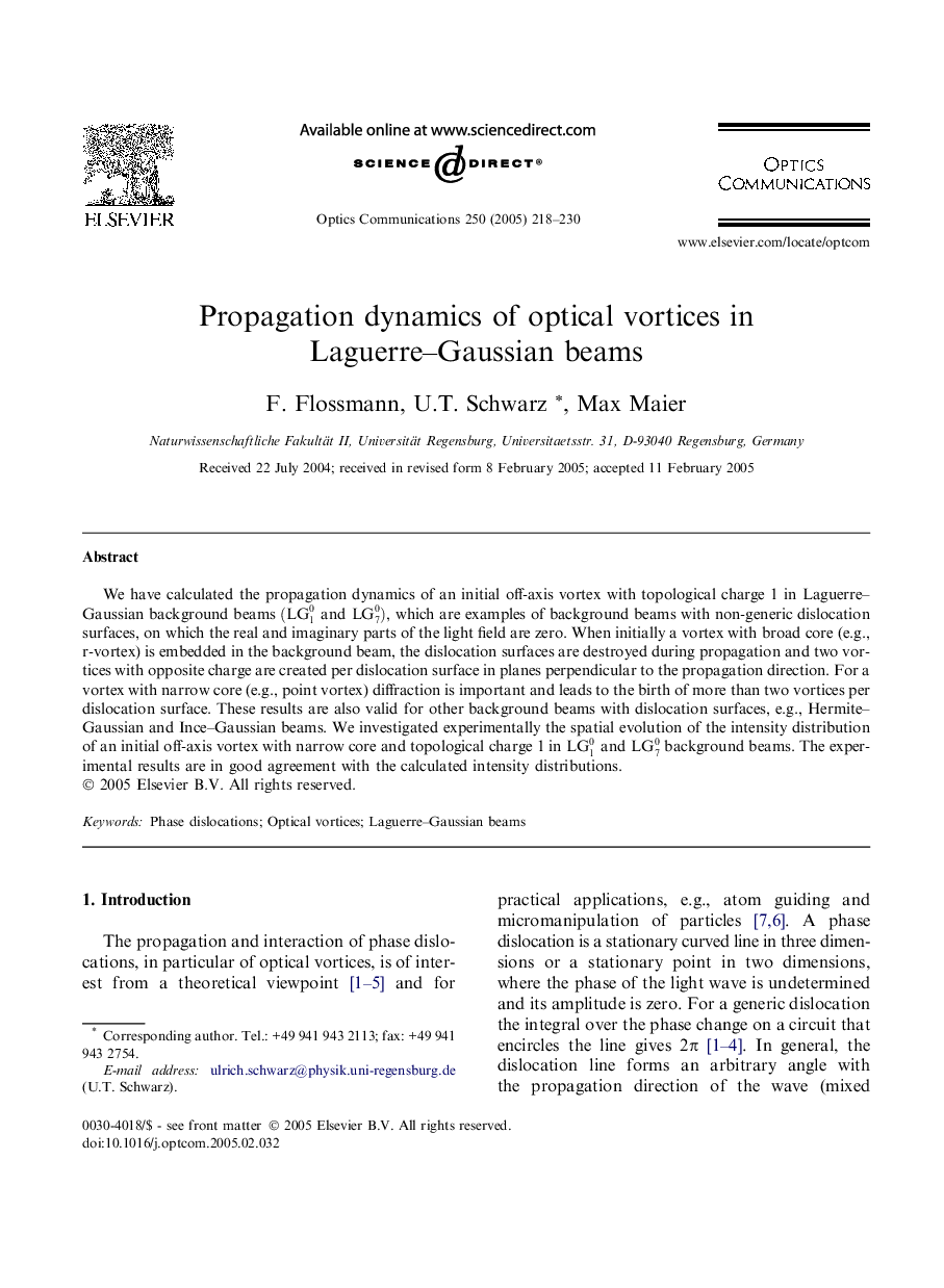 Propagation dynamics of optical vortices in Laguerre-Gaussian beams