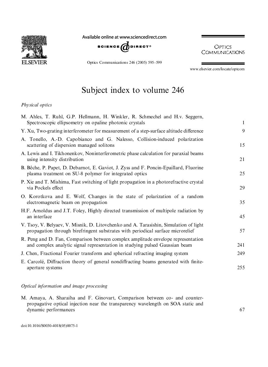Subject index