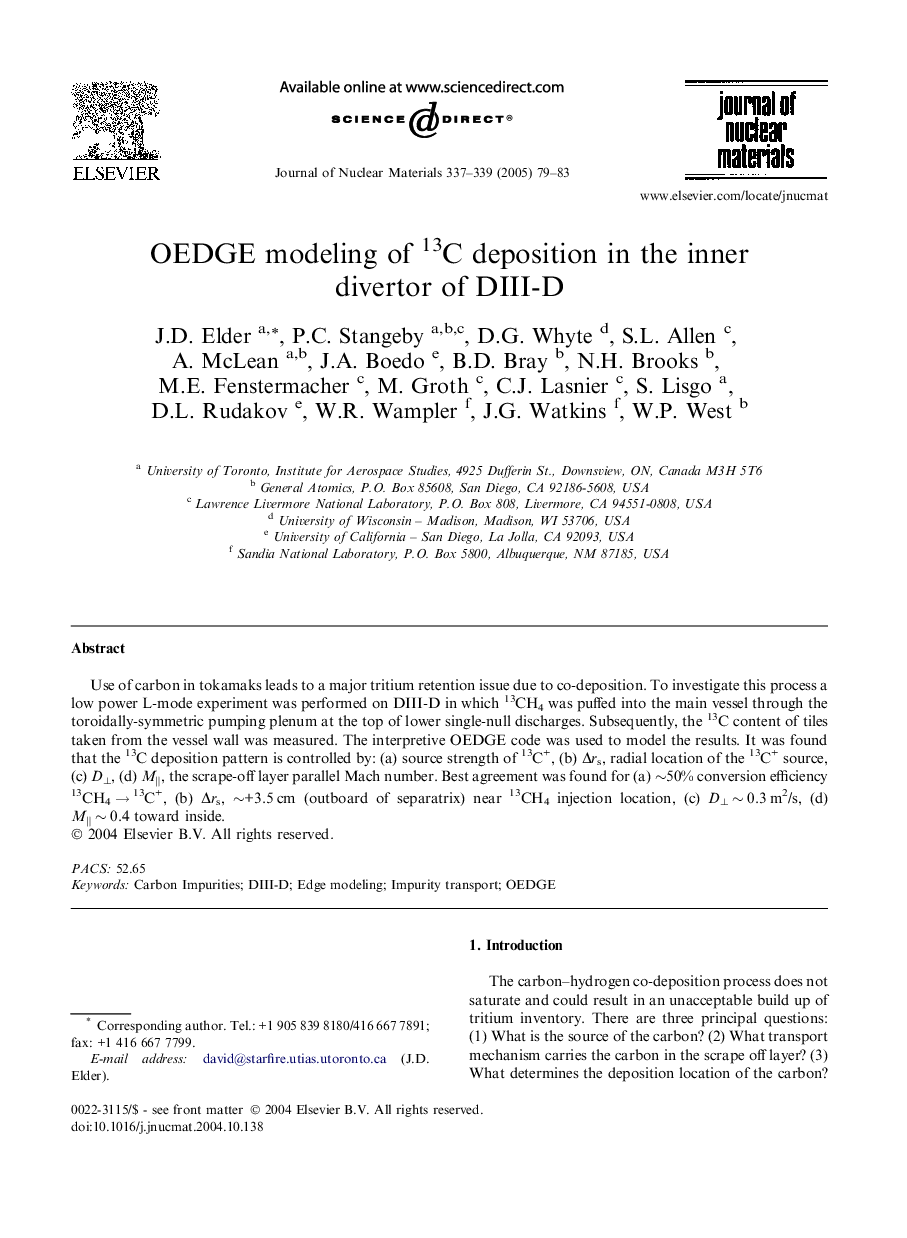 OEDGE modeling of 13C deposition in the inner divertor of DIII-D