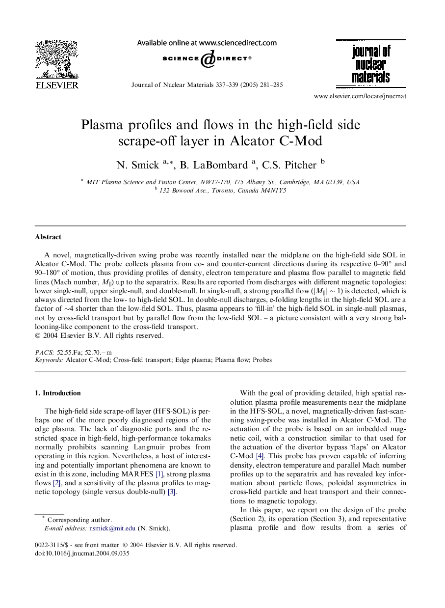 Plasma profiles and flows in the high-field side scrape-off layer in Alcator C-Mod