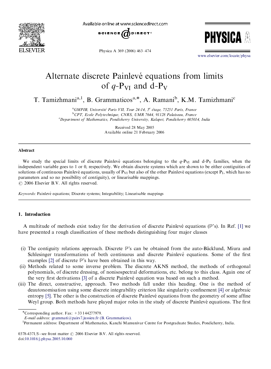 Alternate discrete Painlevé equations from limits of q-PVIq-PVI and d-PVd-PV