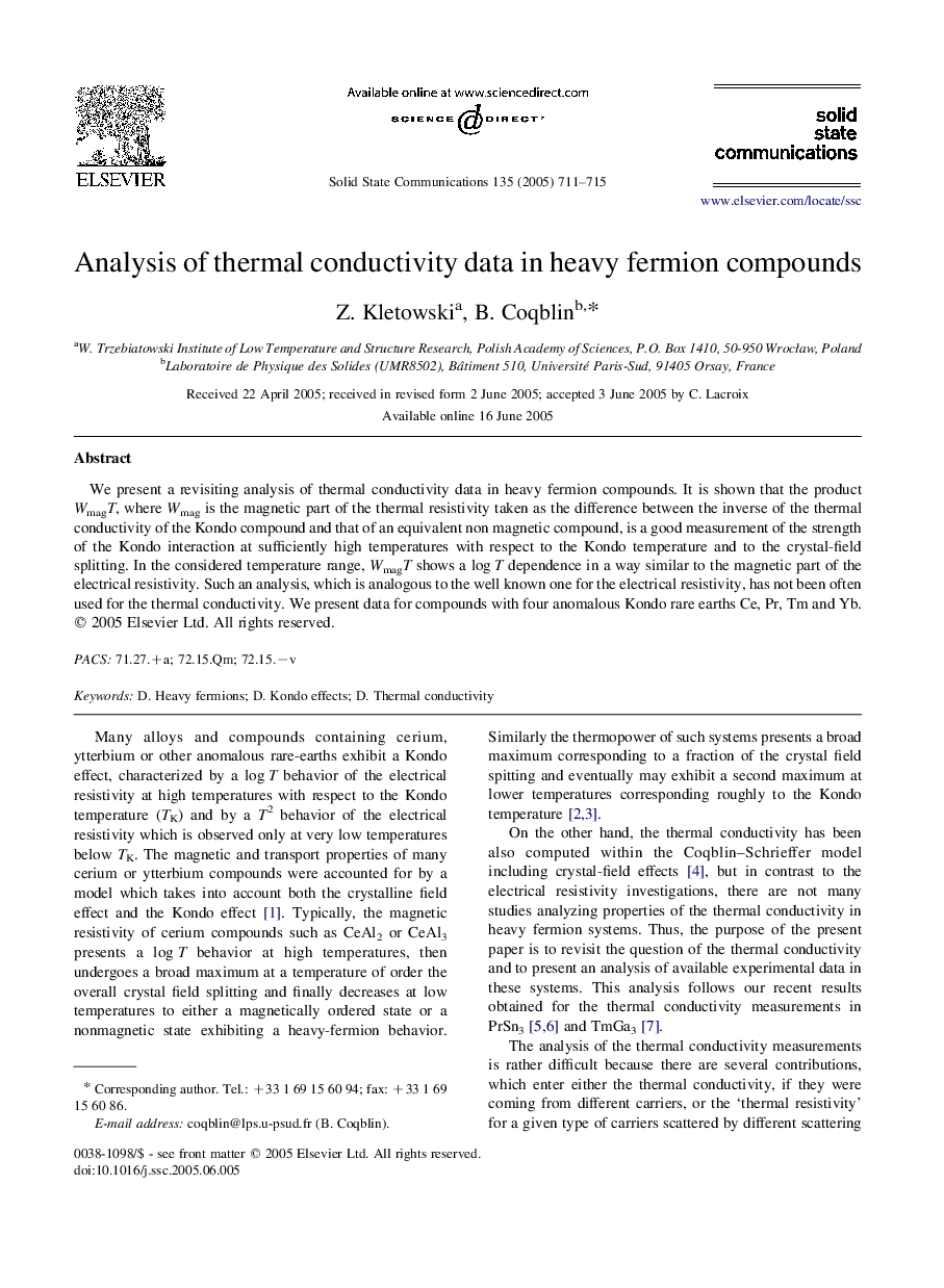 Analysis of thermal conductivity data in heavy fermion compounds