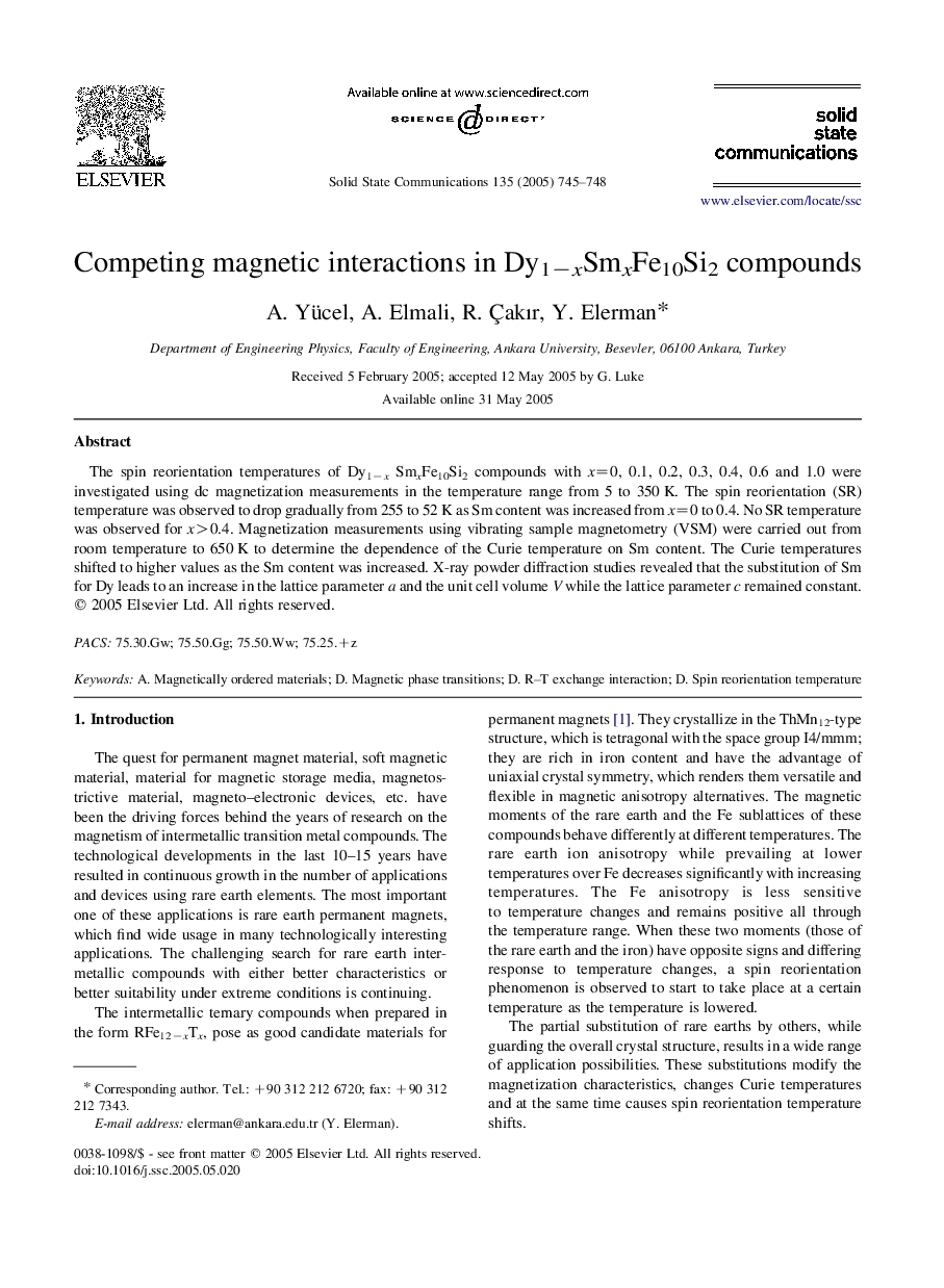 Competing magnetic interactions in Dy1âxSmxFe10Si2 compounds