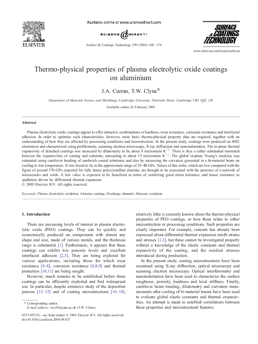 Thermo-physical properties of plasma electrolytic oxide coatings on aluminium