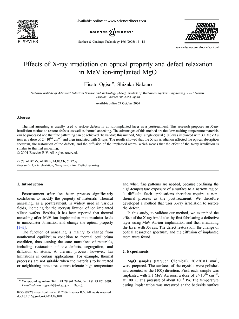 Effects of X-ray irradiation on optical property and defect relaxation in MeV ion-implanted MgO