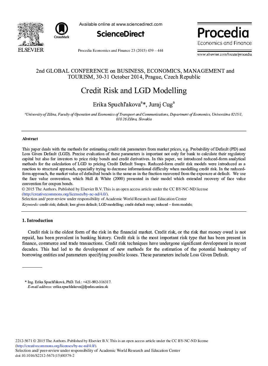 ریسک اعتباری و مدلسازی LGD