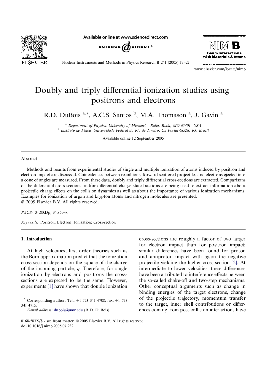 Doubly and triply differential ionization studies using positrons and electrons