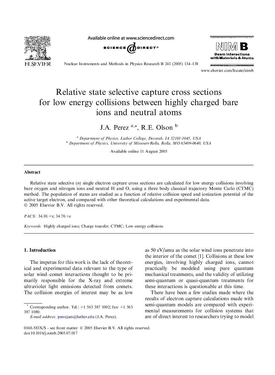 Relative state selective capture cross sections for low energy collisions between highly charged bare ions and neutral atoms