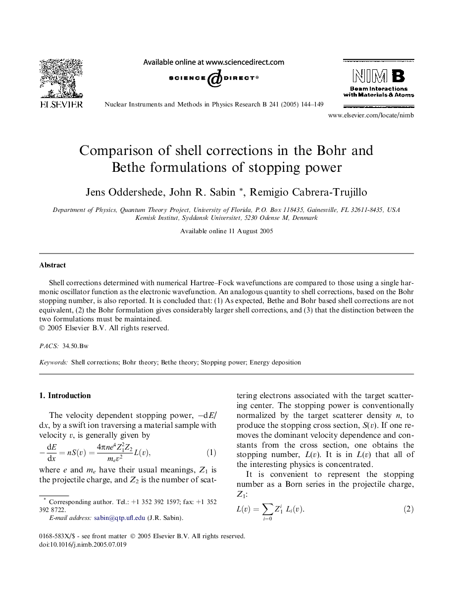 Comparison of shell corrections in the Bohr and Bethe formulations of stopping power