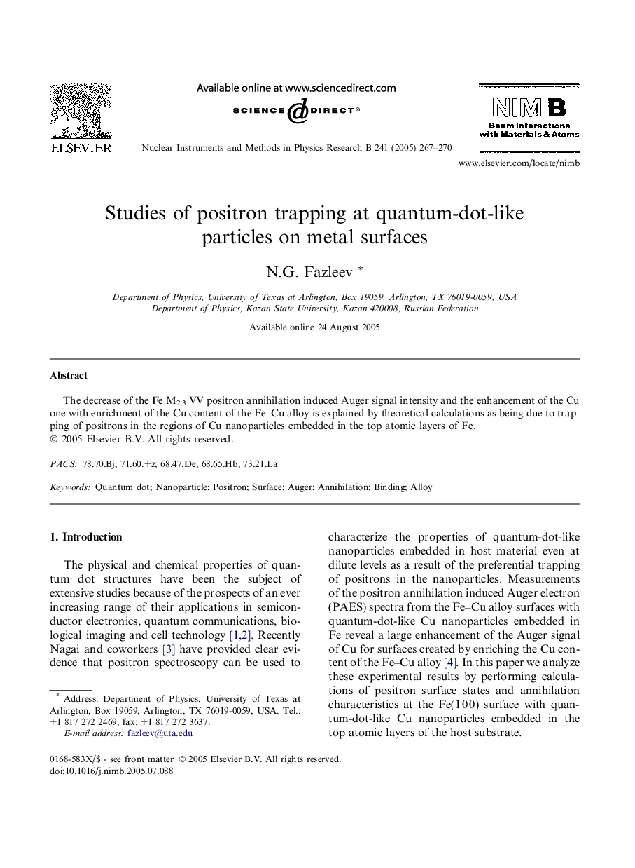 Studies of positron trapping at quantum-dot-like particles on metal surfaces