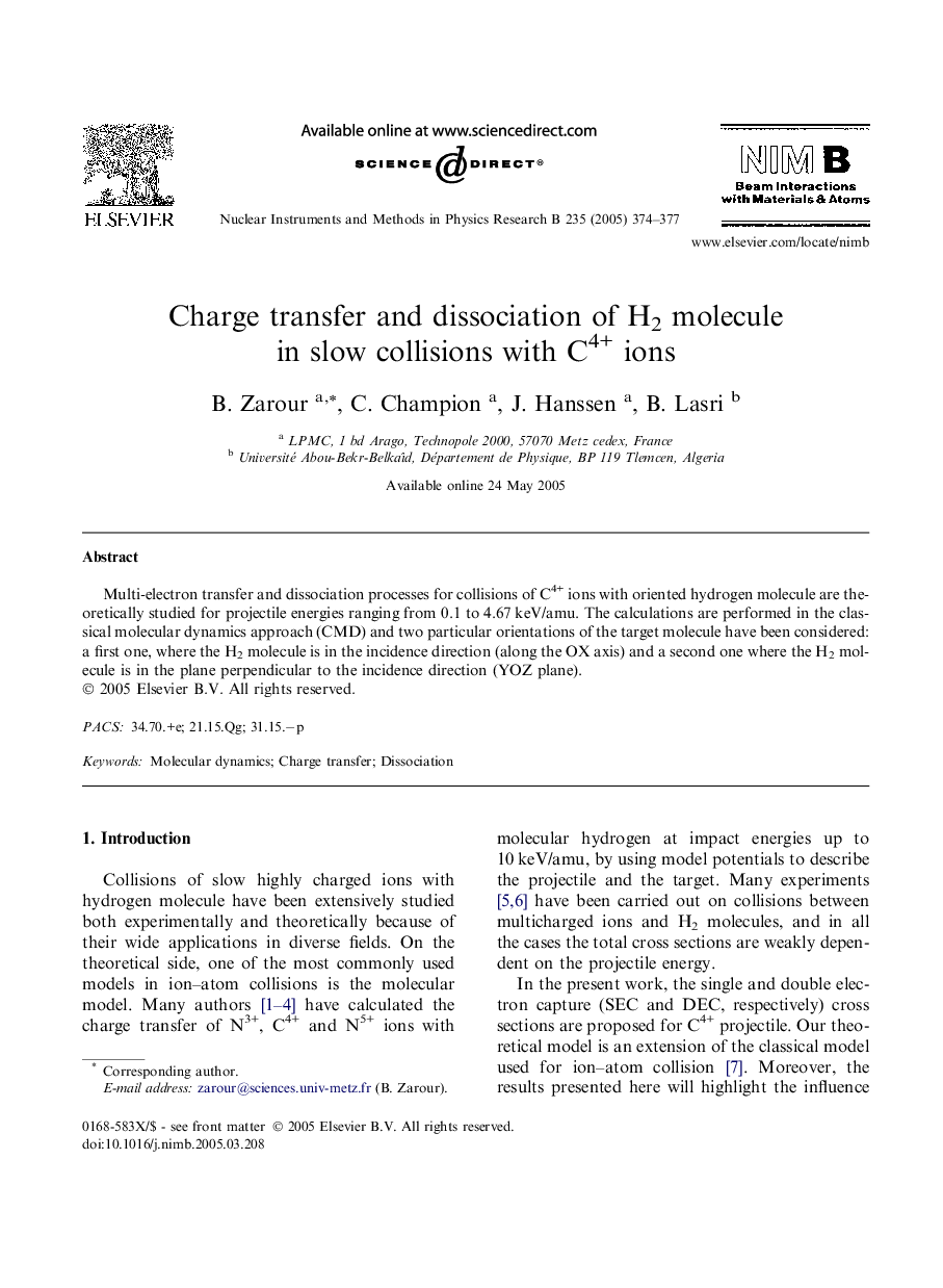 Charge transfer and dissociation of H2 molecule in slow collisions with C4+ ions