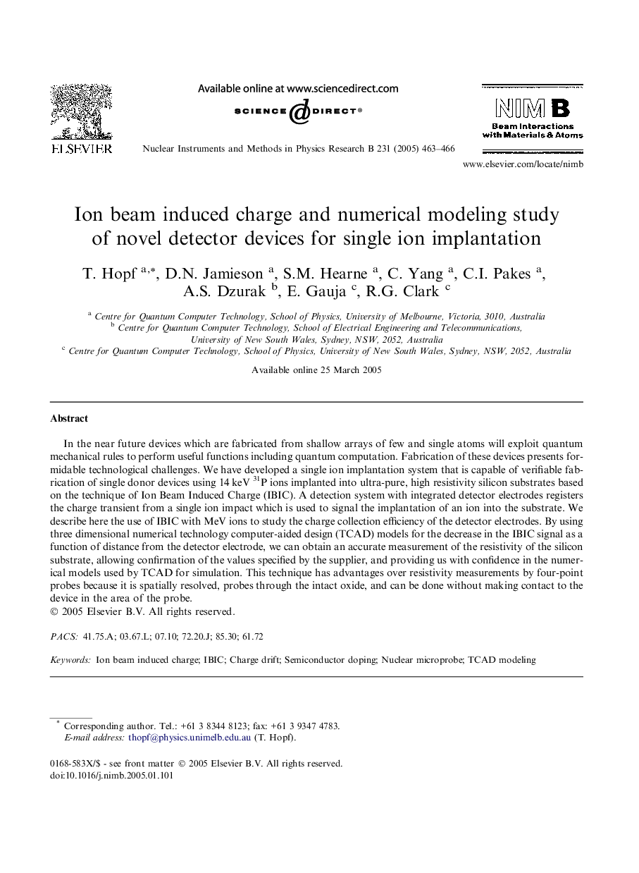 Ion beam induced charge and numerical modeling study of novel detector devices for single ion implantation