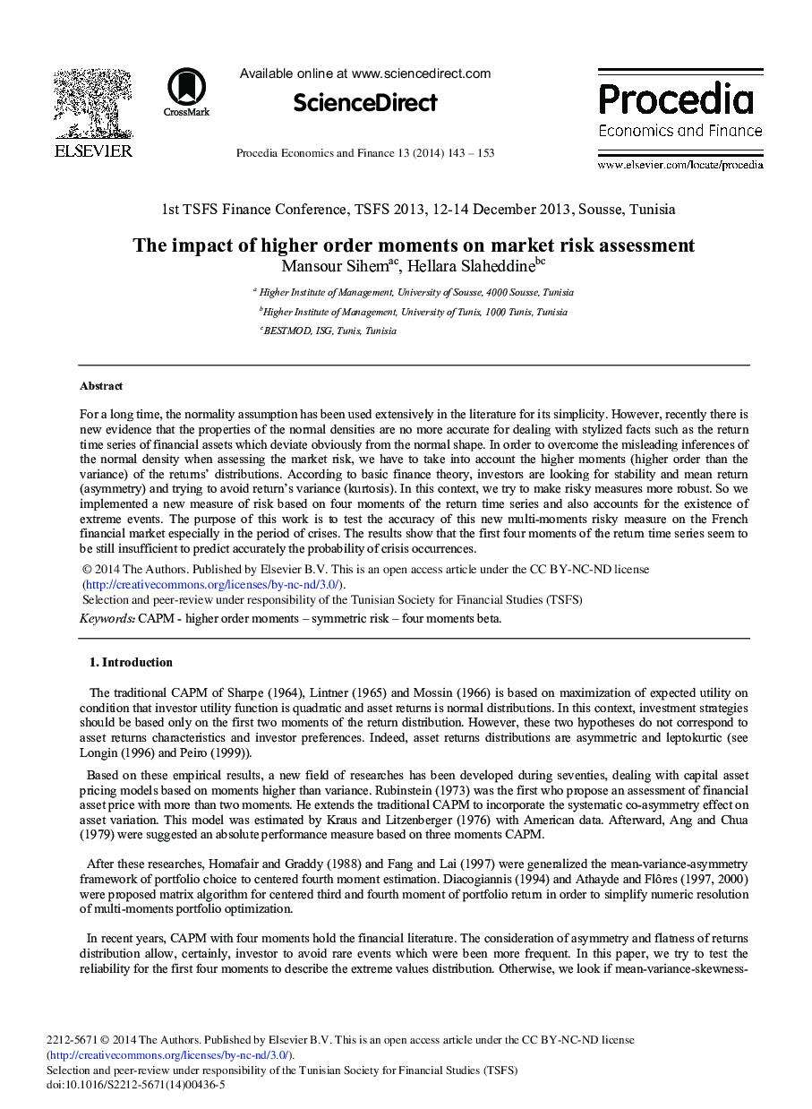 The Impact of Higher Order Moments on Market Risk Assessment 