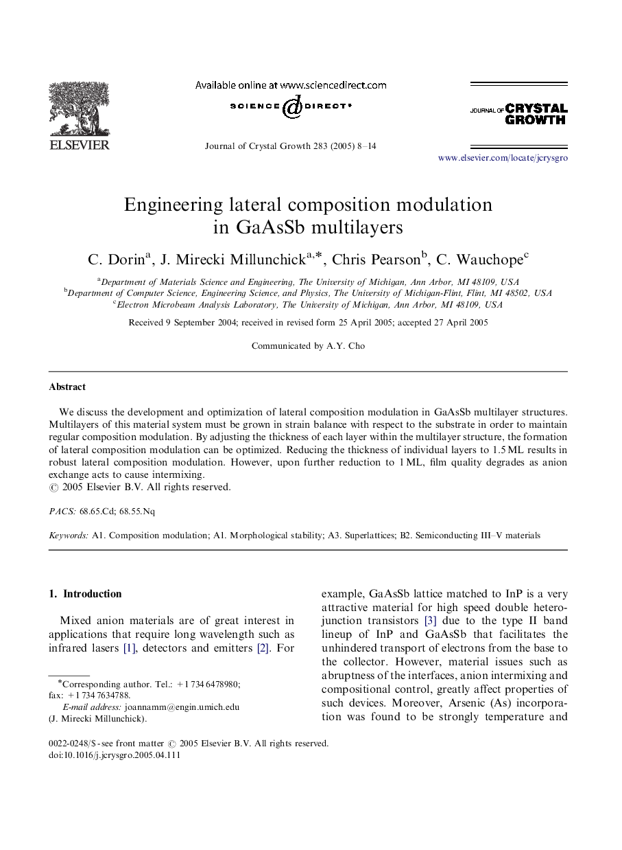 Engineering lateral composition modulation in GaAsSb multilayers