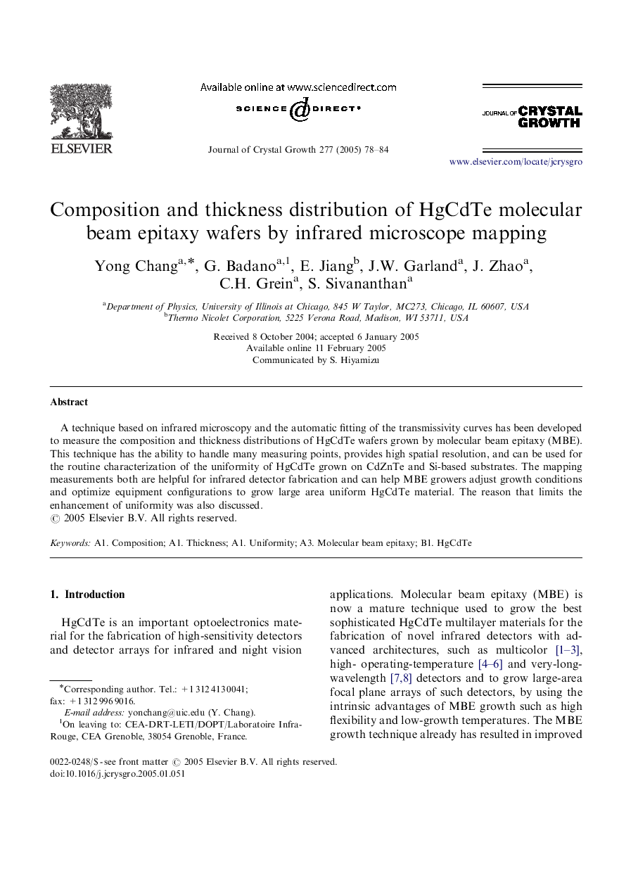 Composition and thickness distribution of HgCdTe molecular beam epitaxy wafers by infrared microscope mapping