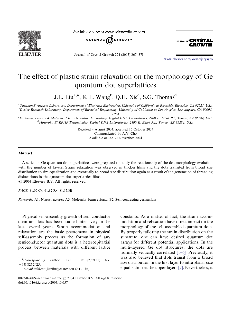 The effect of plastic strain relaxation on the morphology of Ge quantum dot superlattices