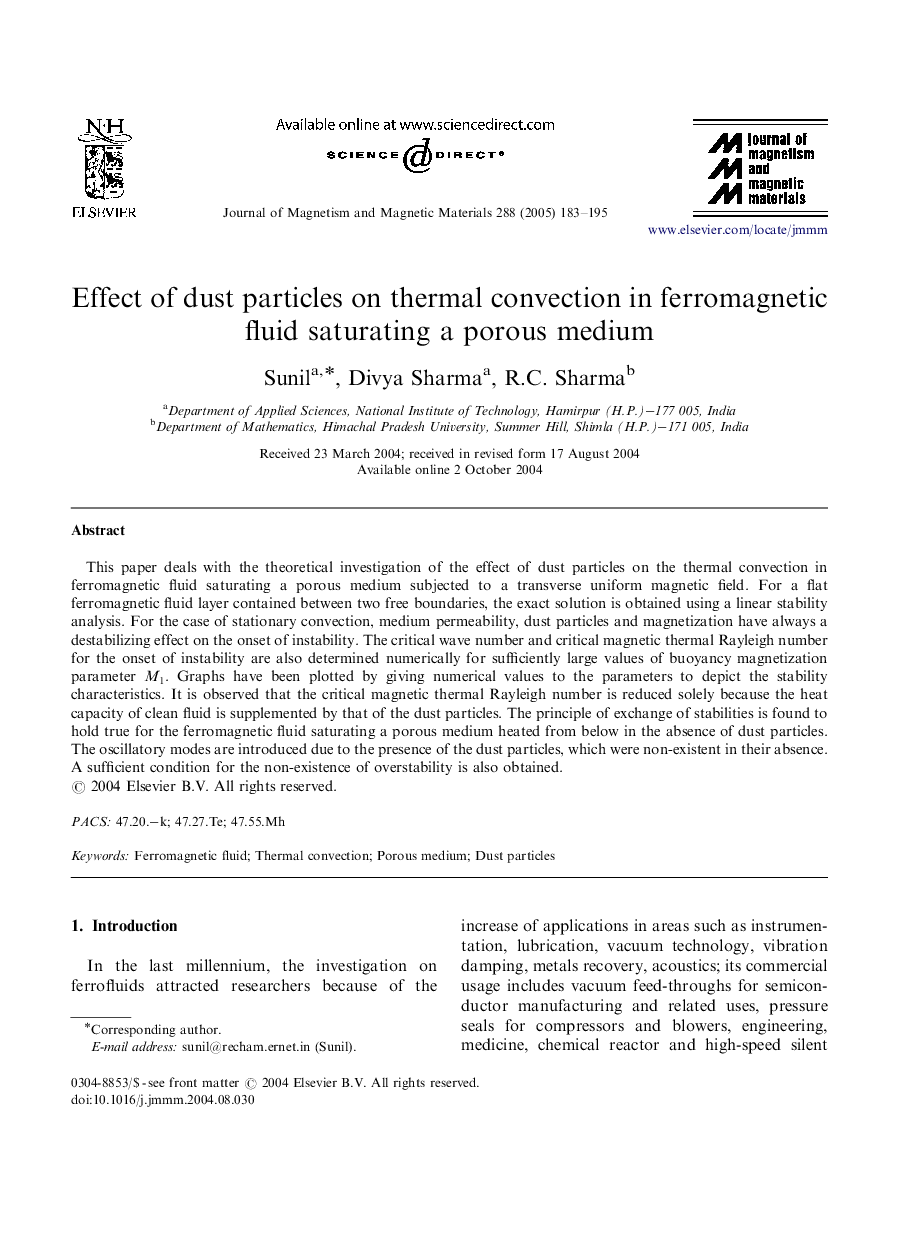 Effect of dust particles on thermal convection in ferromagnetic fluid saturating a porous medium