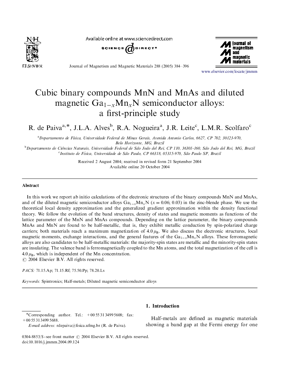 Cubic binary compounds MnN and MnAs and diluted magnetic Ga1-xMnxN semiconductor alloys: a first-principle study