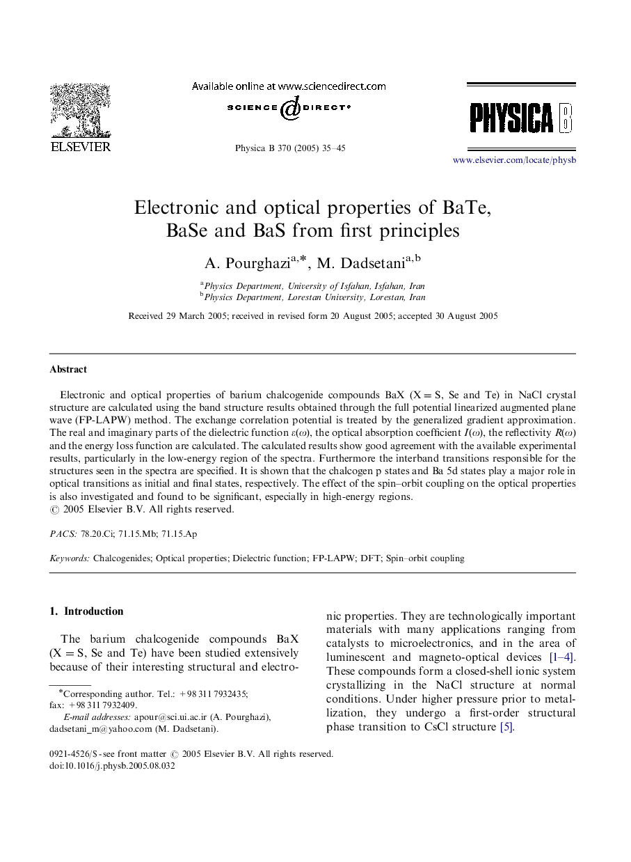 Electronic and optical properties of BaTe, BaSe and BaS from first principles