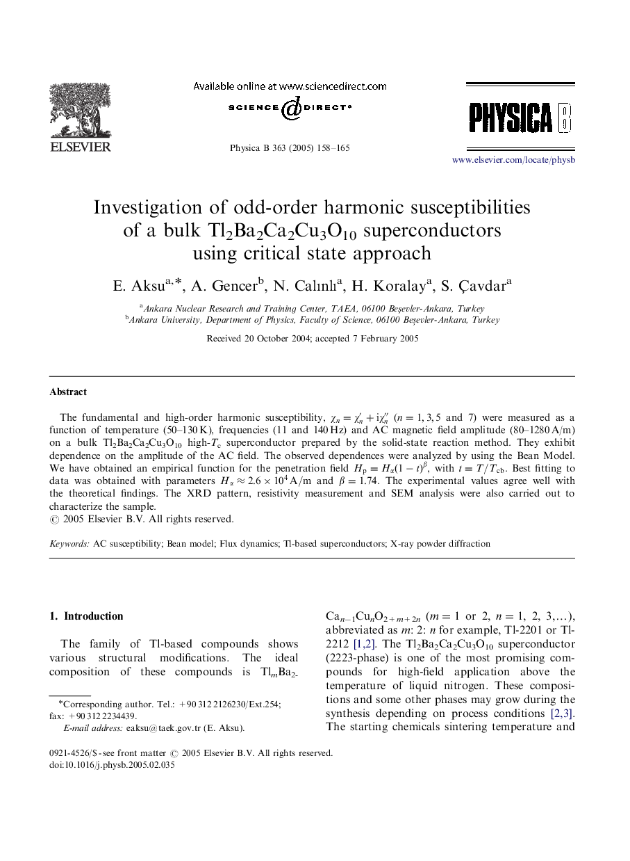 Investigation of odd-order harmonic susceptibilities of a bulk Tl2Ba2Ca2Cu3O10 superconductors using critical state approach