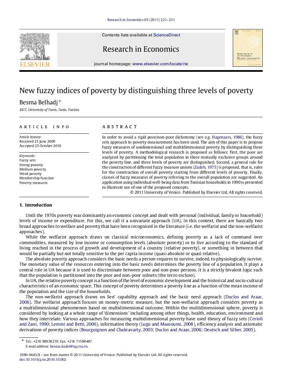 New fuzzy indices of poverty by distinguishing three levels of poverty