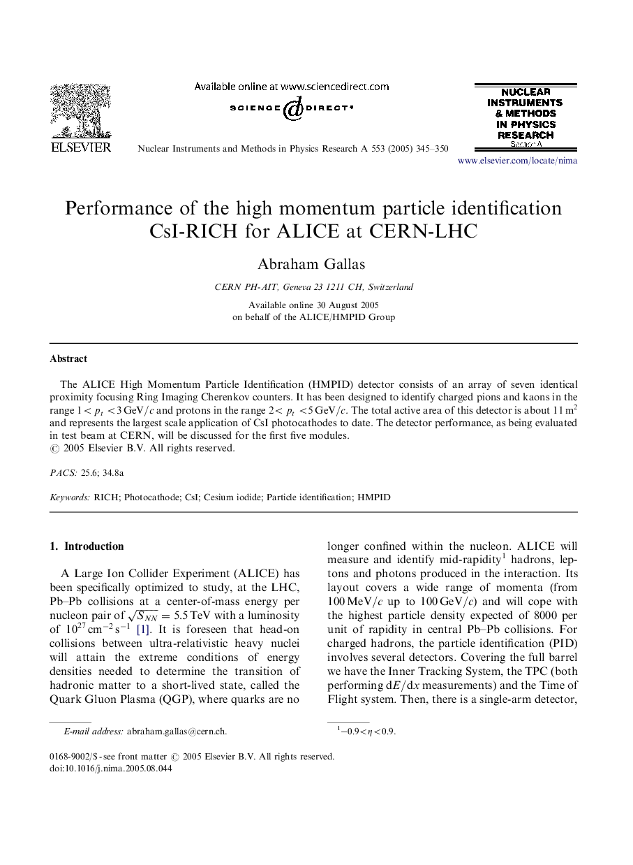 Performance of the high momentum particle identification CsI-RICH for ALICE at CERN-LHC