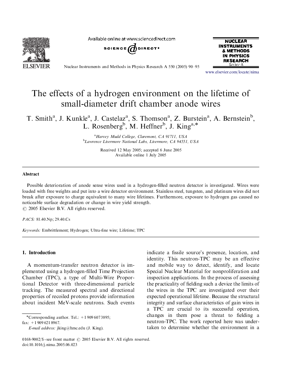 The effects of a hydrogen environment on the lifetime of small-diameter drift chamber anode wires