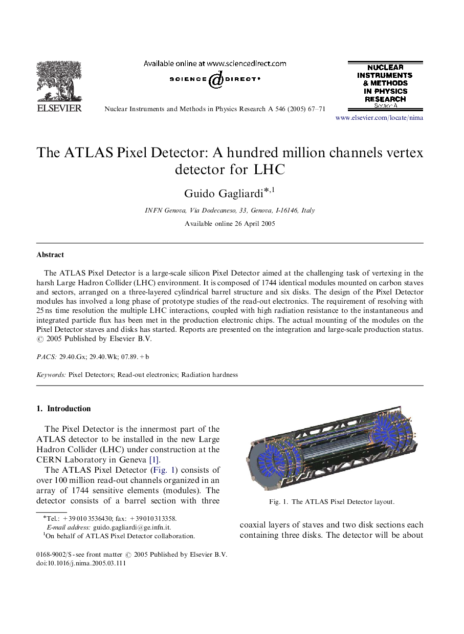 The ATLAS Pixel Detector: A hundred million channels vertex detector for LHC