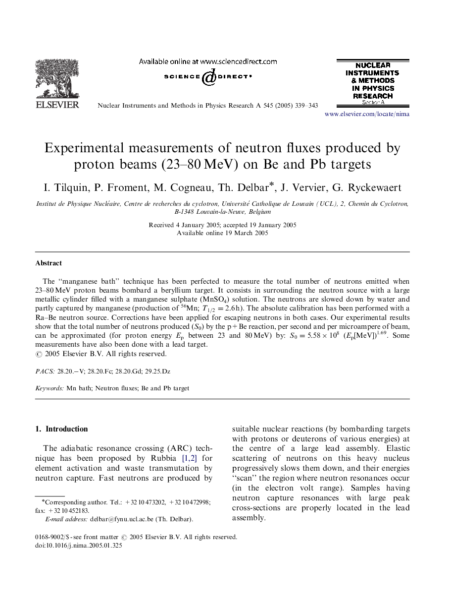 Experimental measurements of neutron fluxes produced by proton beams (23-80Â MeV) on Be and Pb targets