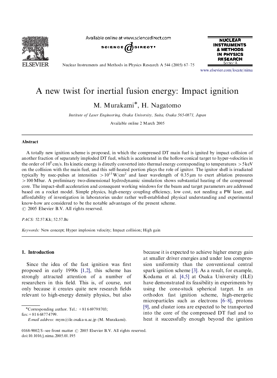 A new twist for inertial fusion energy: Impact ignition