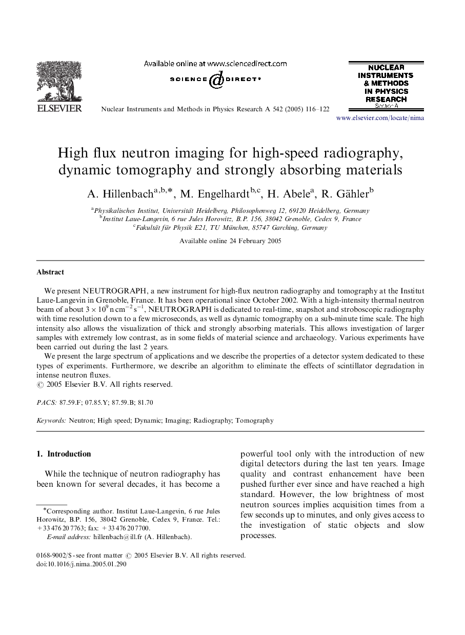 High flux neutron imaging for high-speed radiography, dynamic tomography and strongly absorbing materials