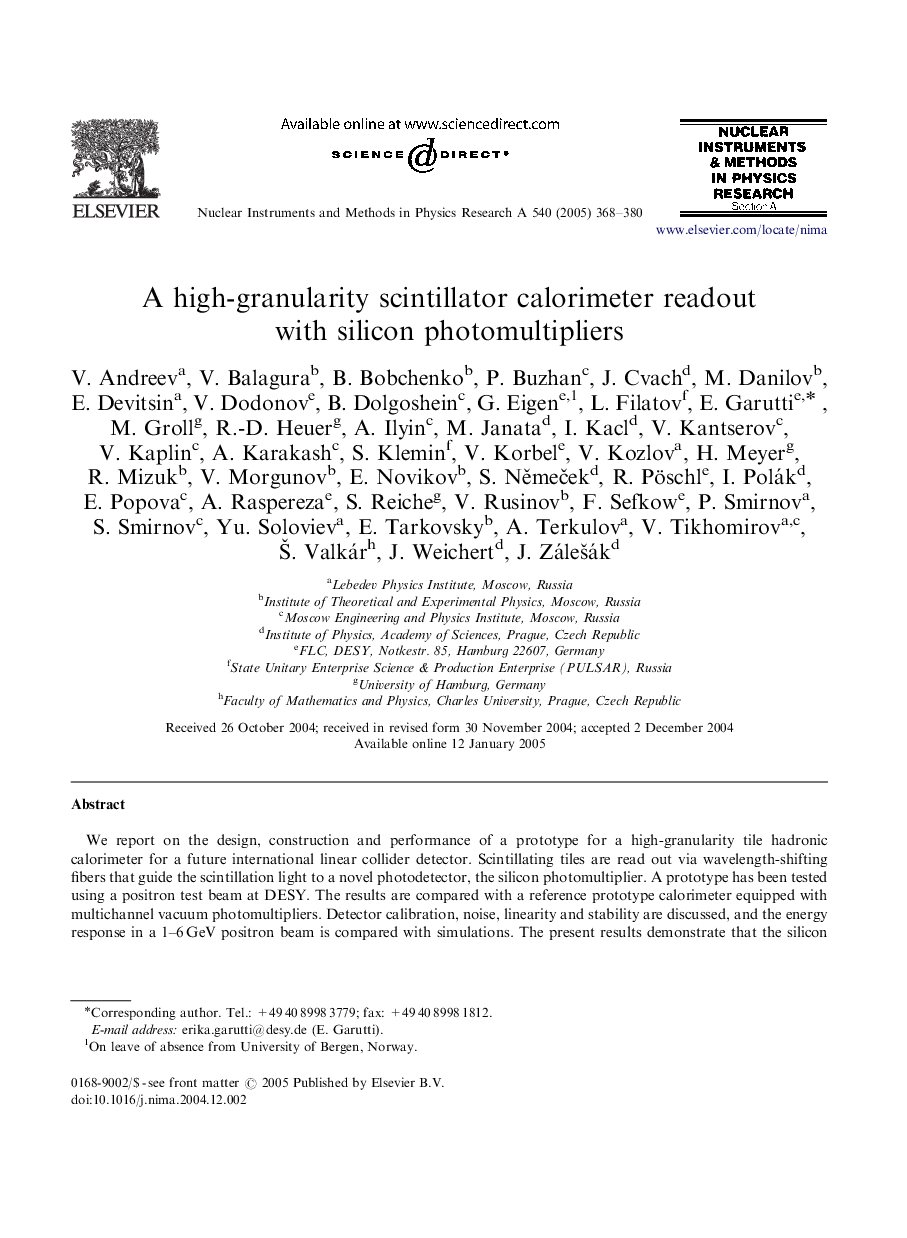 A high-granularity scintillator calorimeter readout with silicon photomultipliers