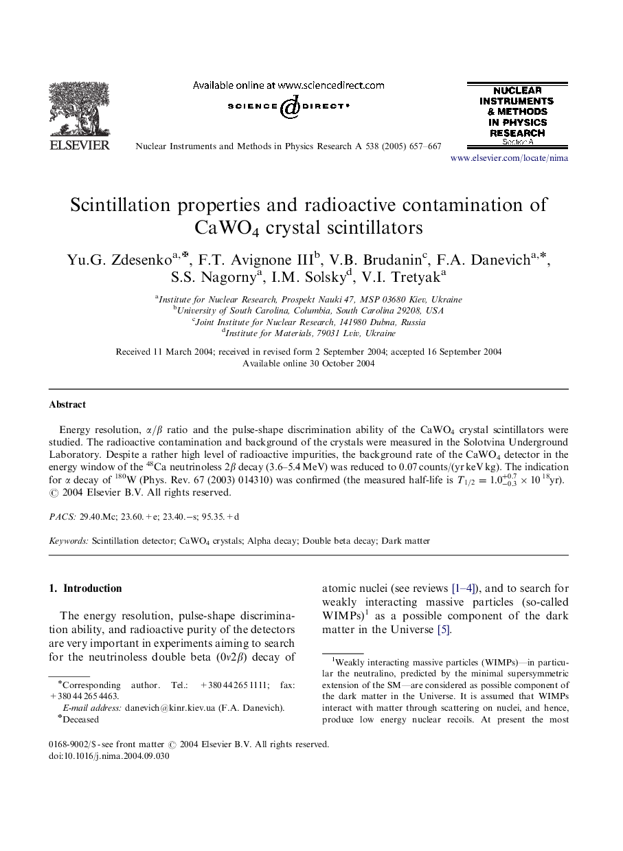 Scintillation properties and radioactive contamination of CaWO4 crystal scintillators