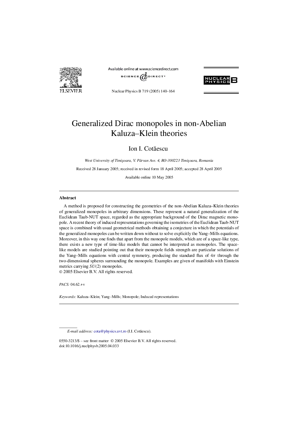 Generalized Dirac monopoles in non-Abelian Kaluza-Klein theories