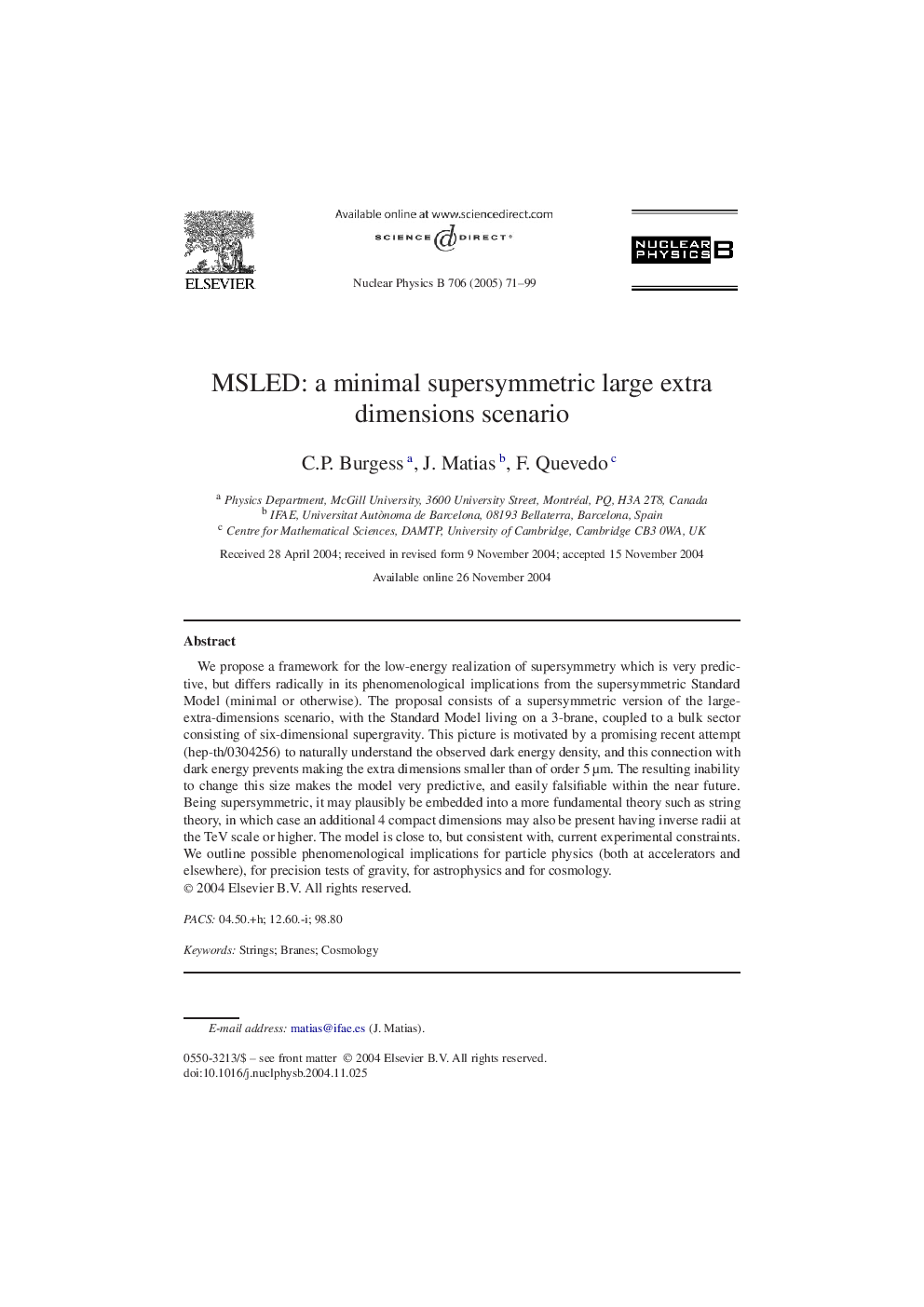 MSLED: a minimal supersymmetric large extra dimensions scenario