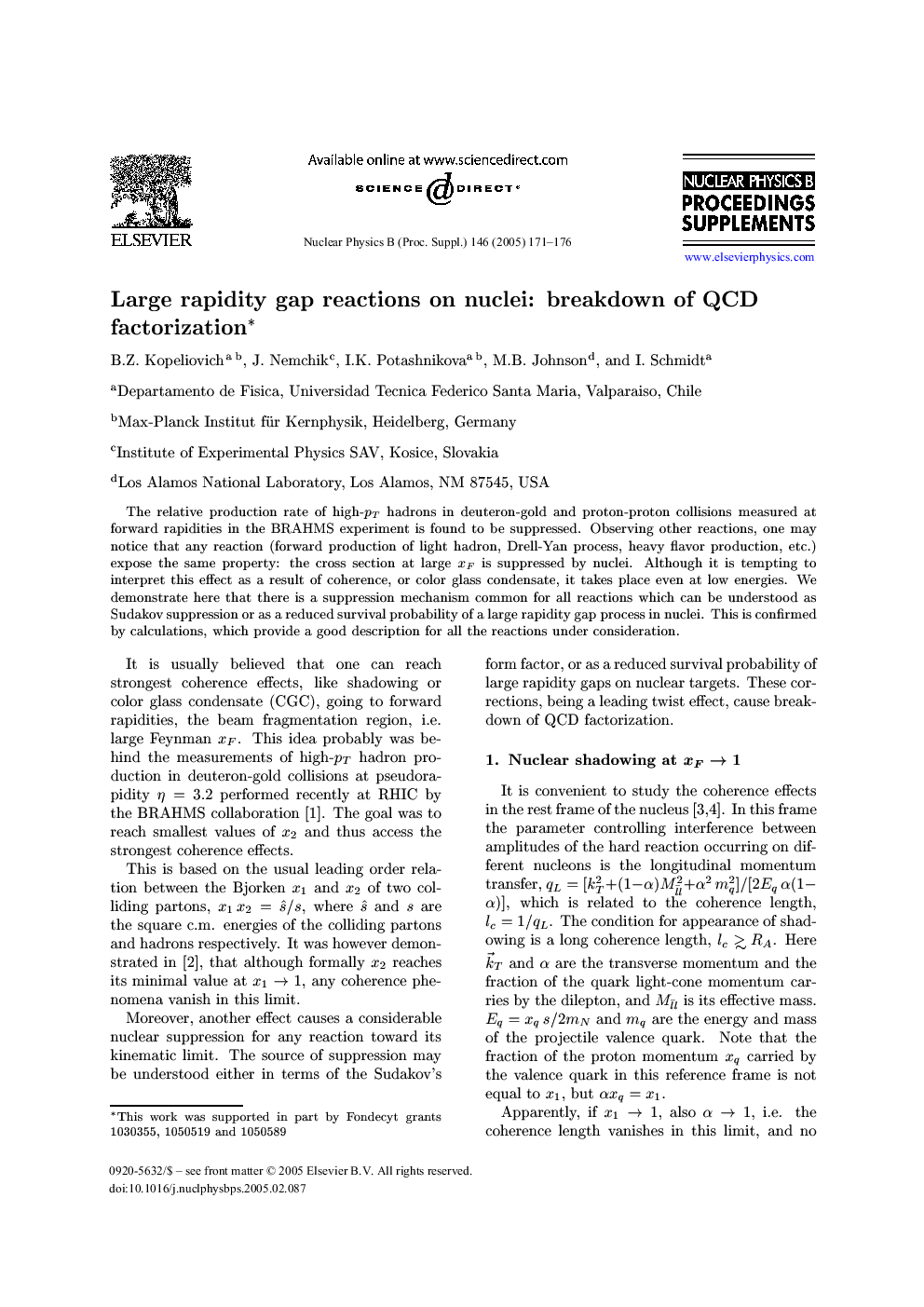 Large rapidity gap reactions on nuclei: breakdown of QCD factorization