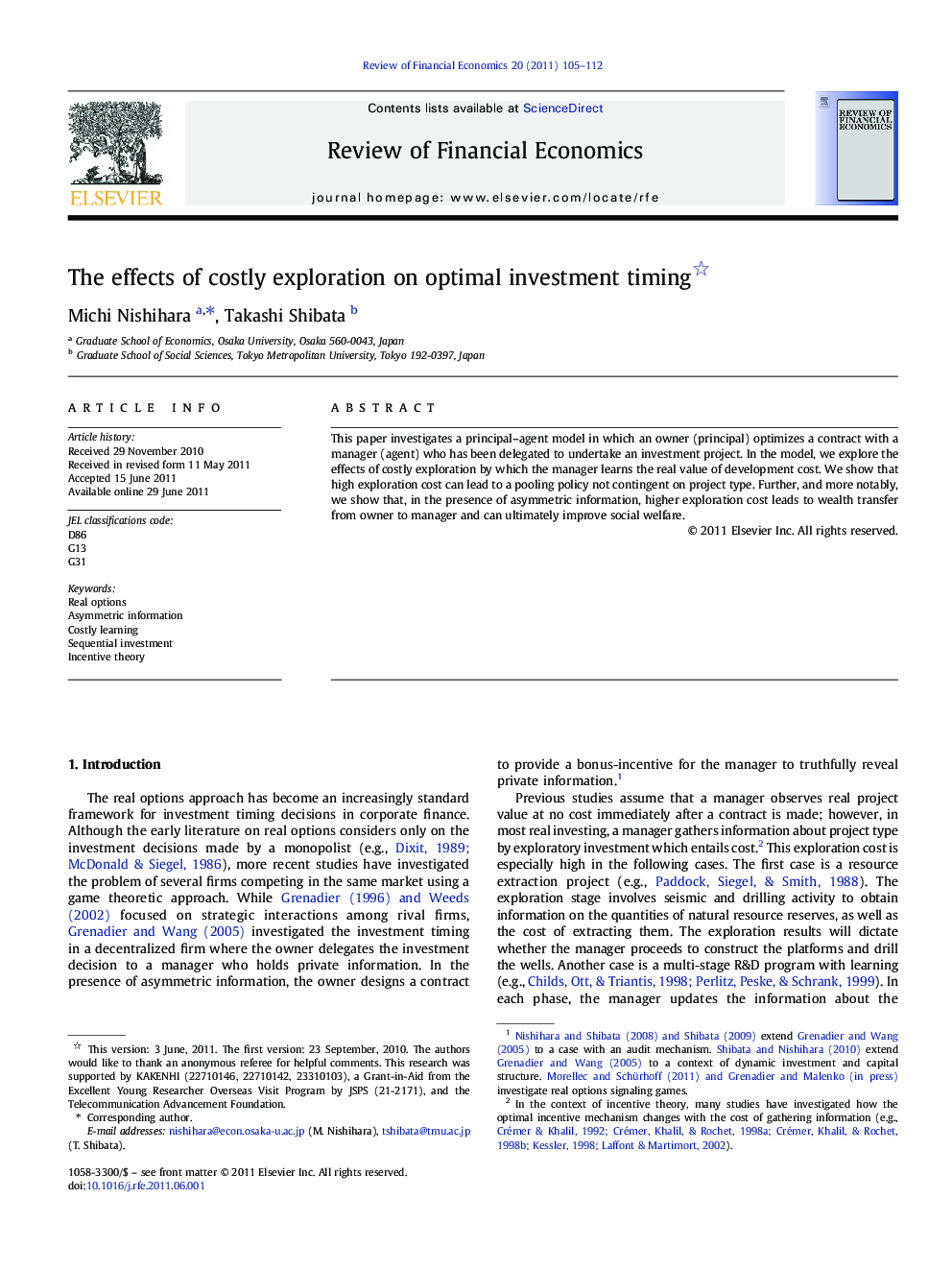 The effects of costly exploration on optimal investment timing