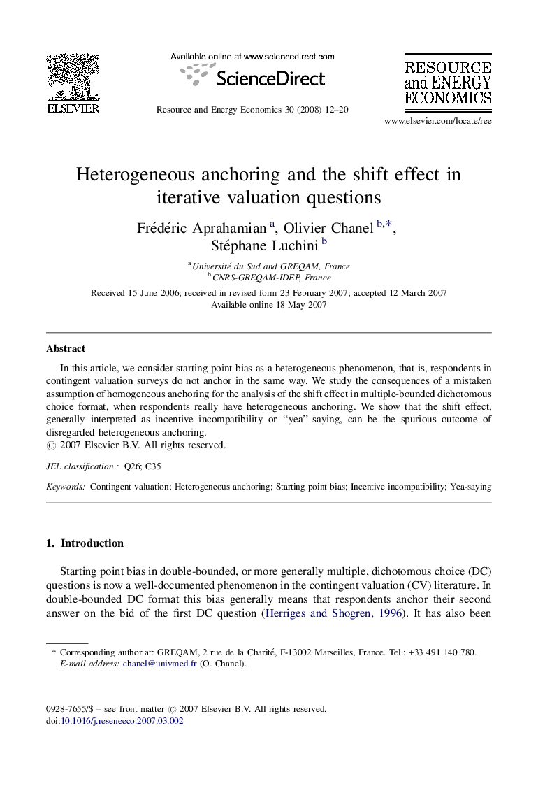 Heterogeneous anchoring and the shift effect in iterative valuation questions