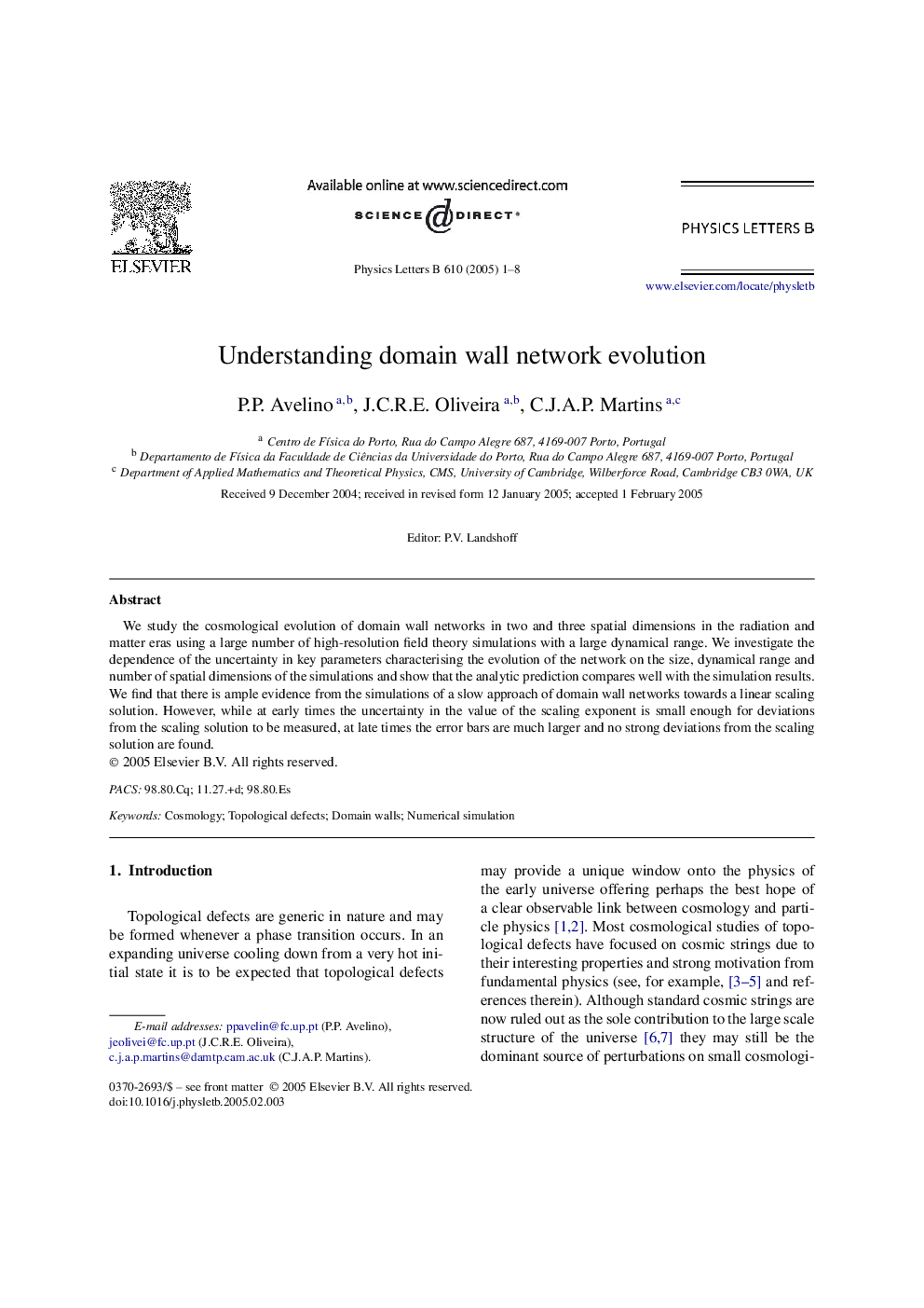 Understanding domain wall network evolution