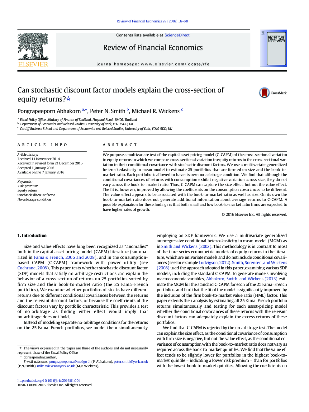 Can stochastic discount factor models explain the cross-section of equity returns? 