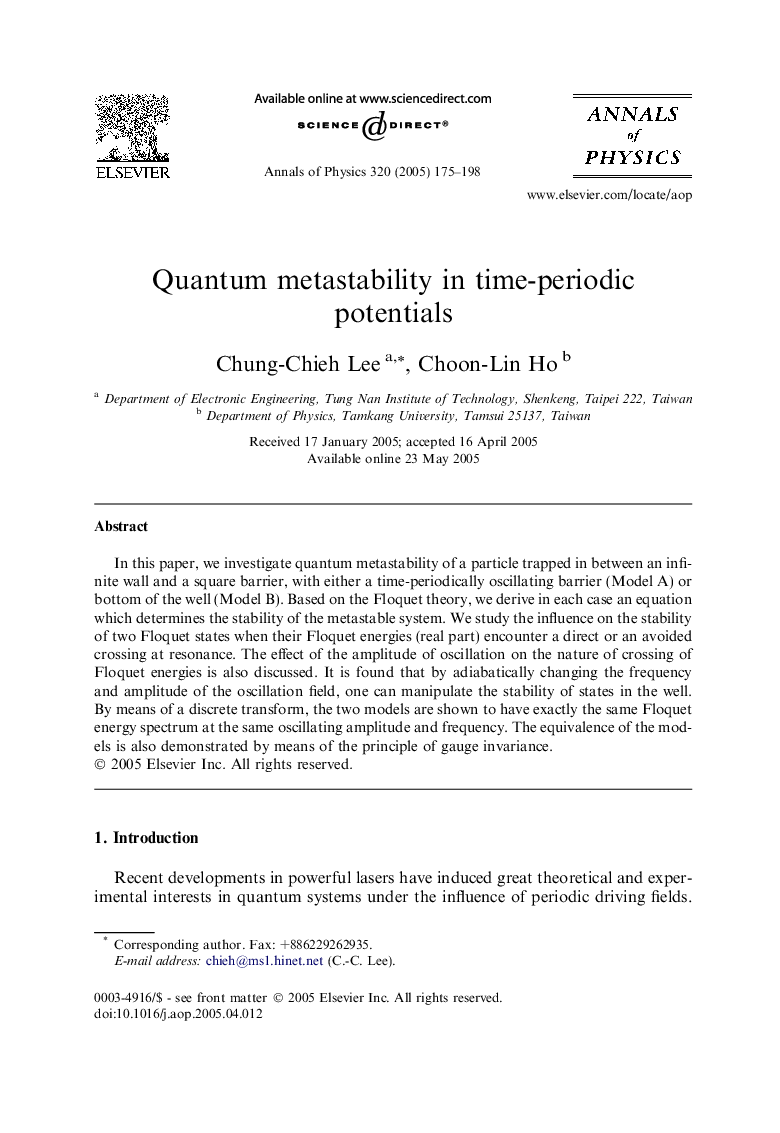 Quantum metastability in time-periodic potentials