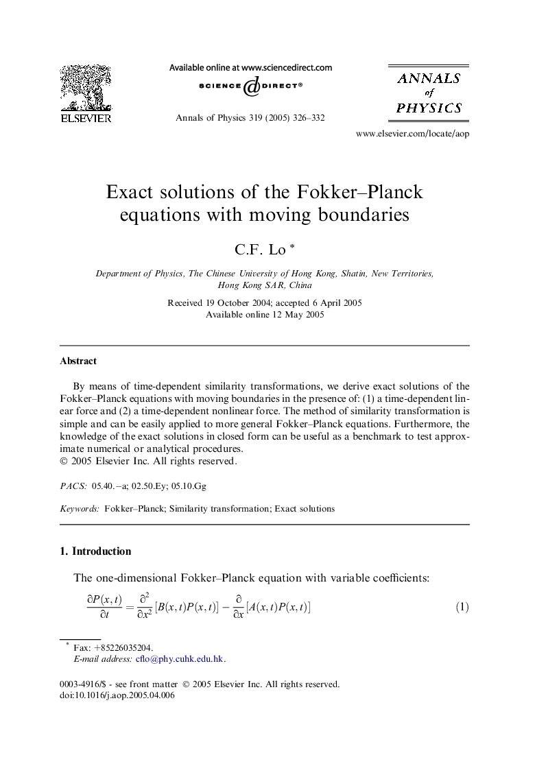 Exact solutions of the Fokker-Planck equations with moving boundaries