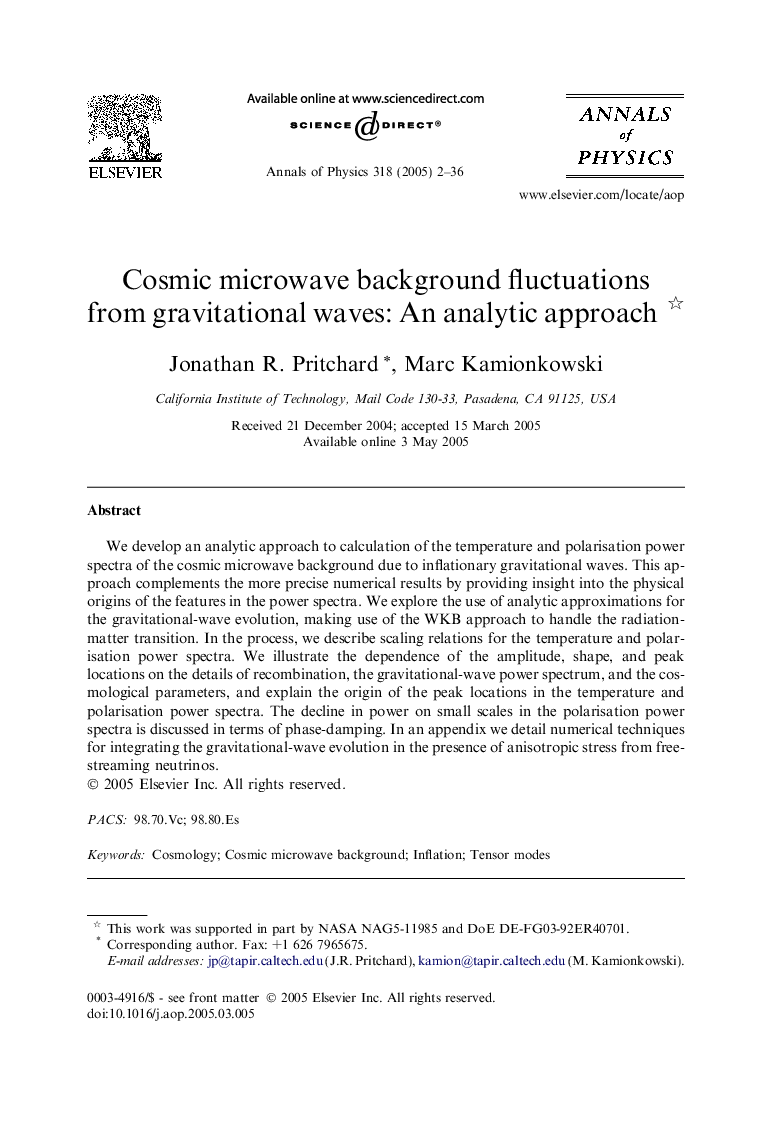 Cosmic microwave background fluctuations from gravitational waves: An analytic approach