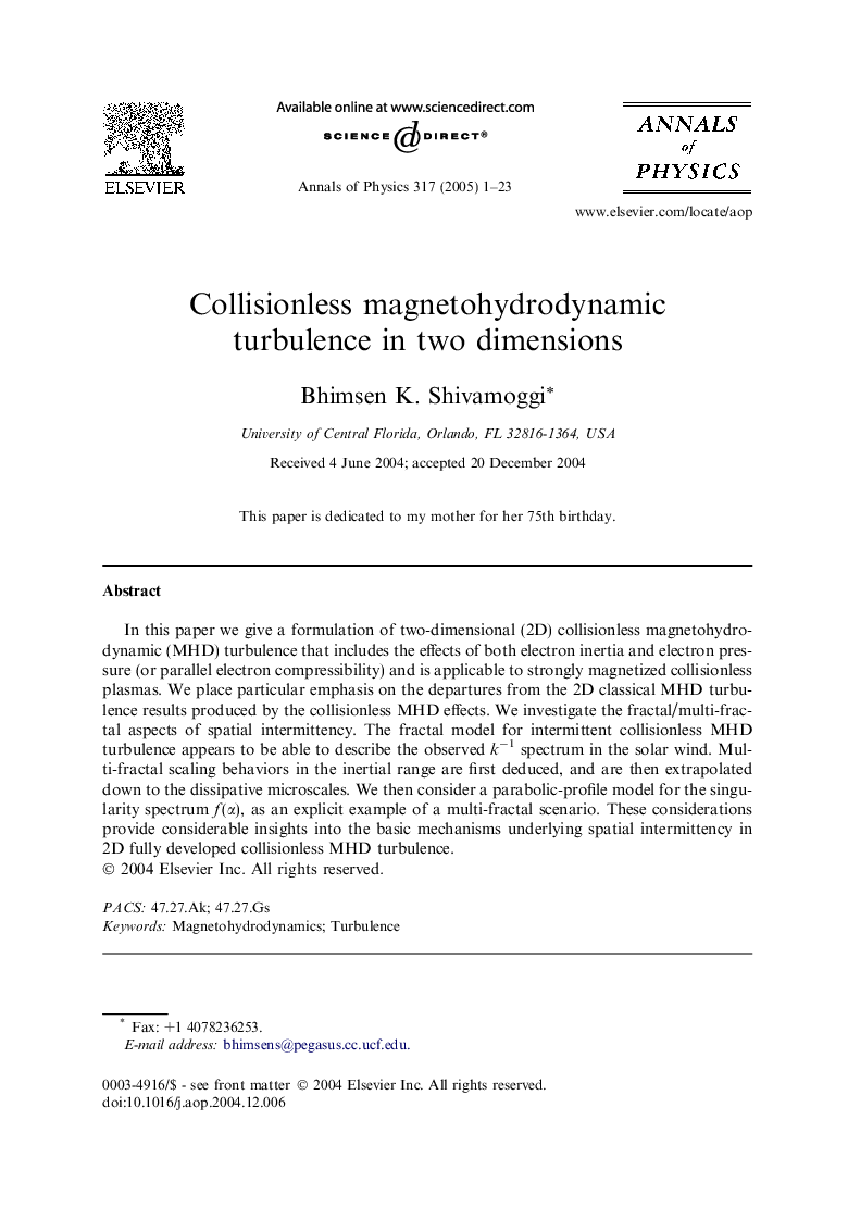 Collisionless magnetohydrodynamic turbulence in two dimensions