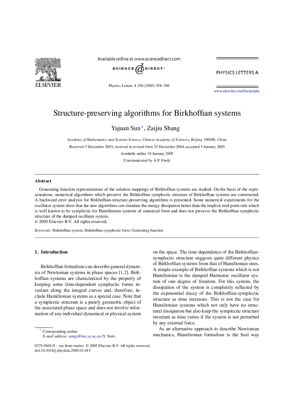 Structure-preserving algorithms for Birkhoffian systems