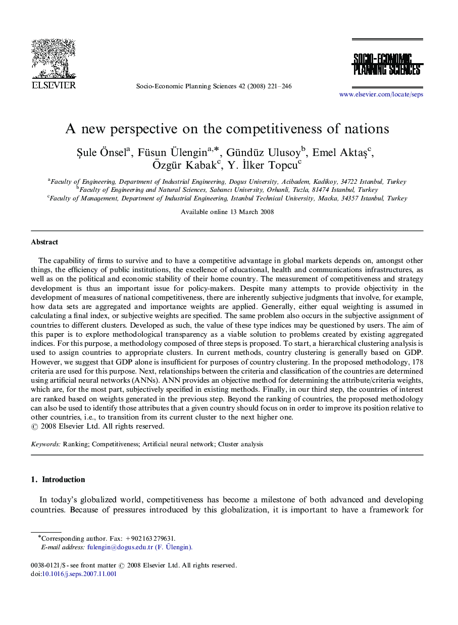 A new perspective on the competitiveness of nations